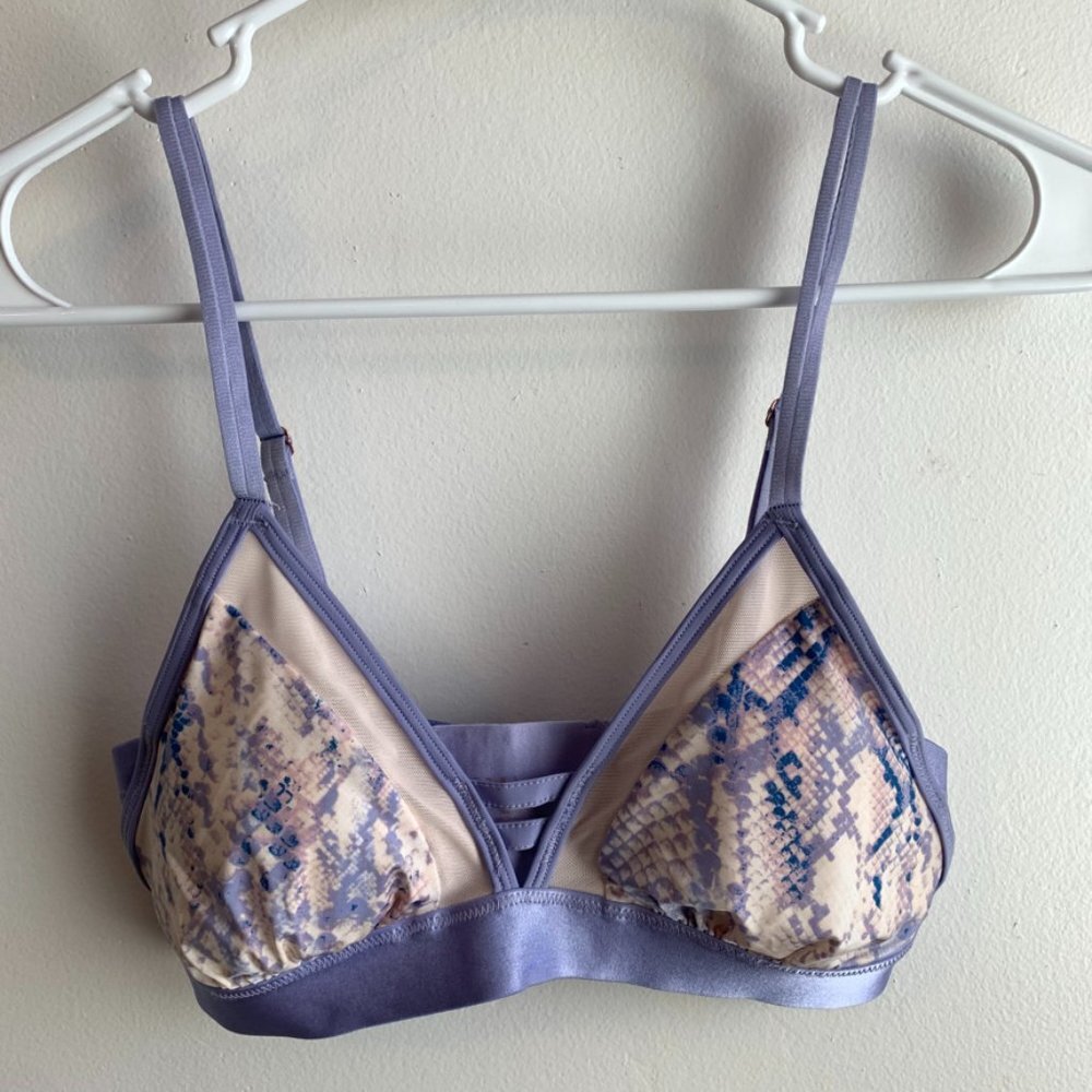Ell = Ale Purple Snake Print Bralette